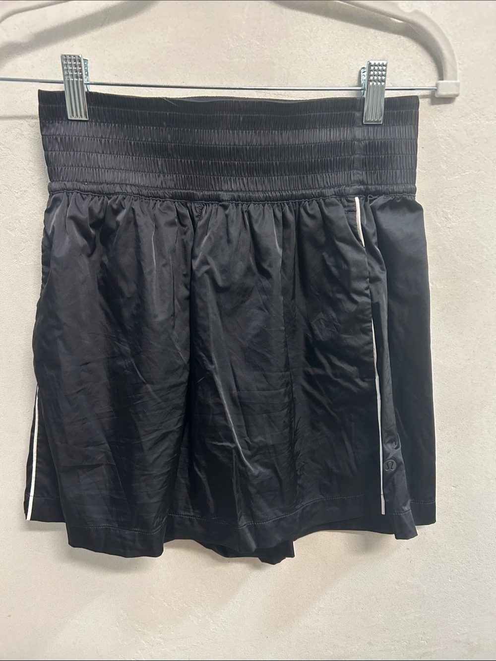 Lululemon Black boxer basketball satin Athletic Shorts size S